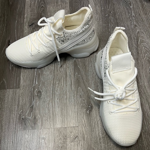 Madden Girl white sneakers - Picture 6 of 8